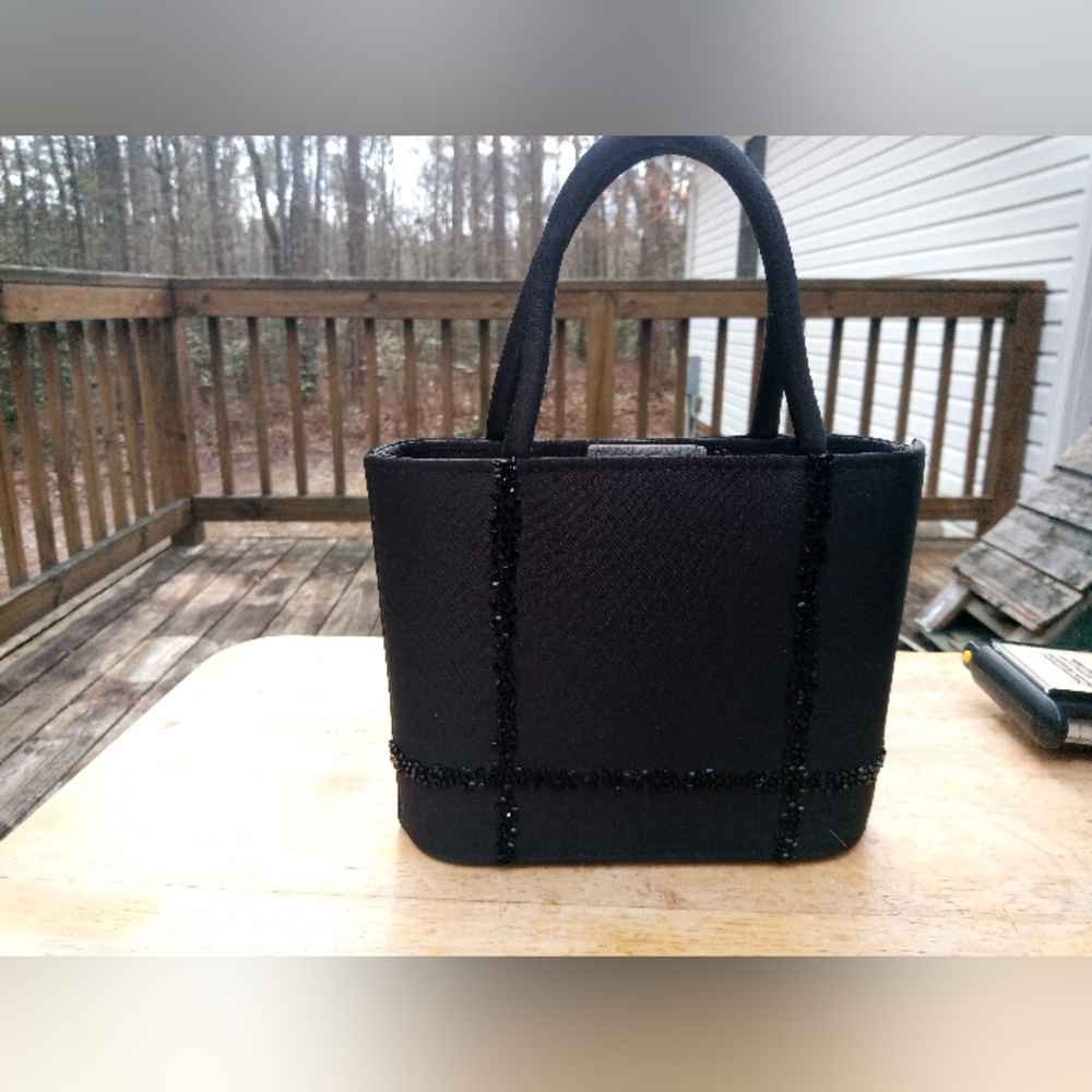 Black evening bag